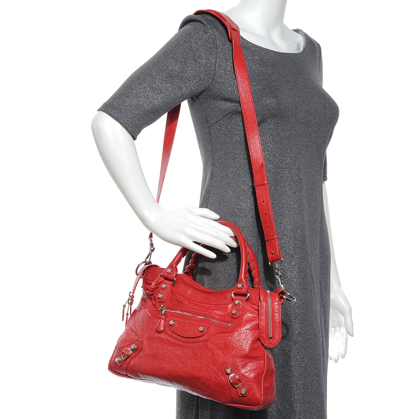 Agneau Giant 12 Silver Hardware Town Coquelicot