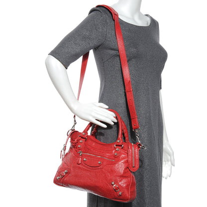 Balenciaga Agneau Giant 12 Silver Hardware Town Coquelicot 2 of 7