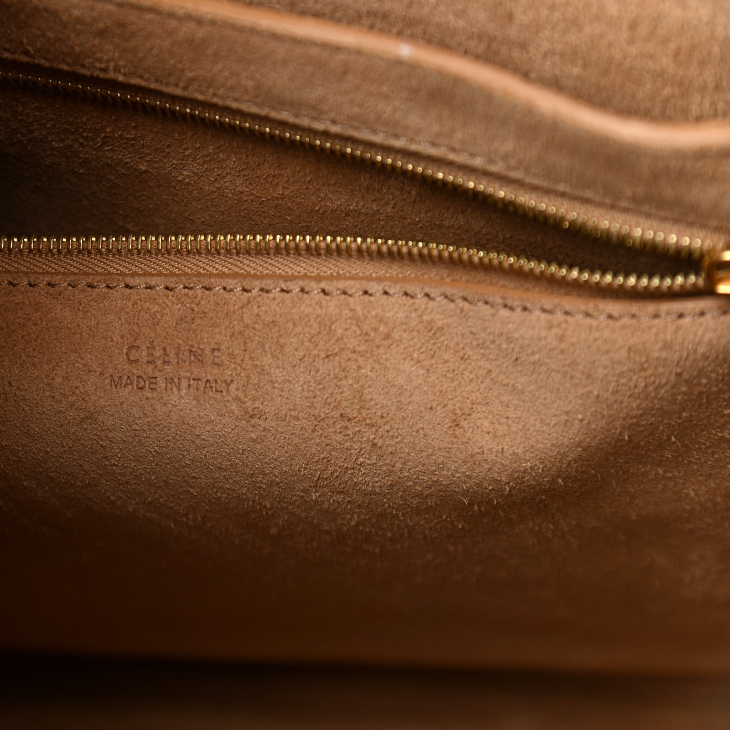 Natural Calfskin Sangle Bucket Bag Light Camel