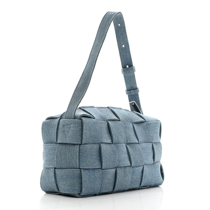 Bottega Veneta Denim Maxi Intrecciato Brick Cassette Bag Indigo 2 of 10