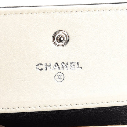Chanel Calfskin Diamond Stitch CC Compact Wallet Ivory 7 of 9