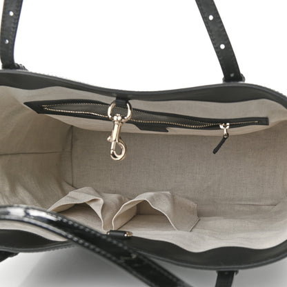 Gucci Patent Microguccissima Medium Nice Tote Black 4 of 8