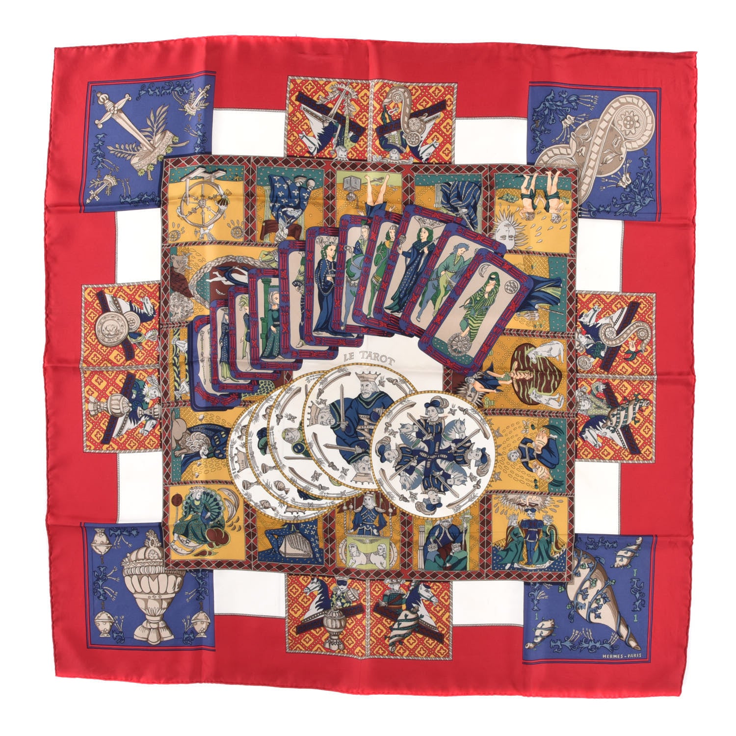 Hermes Silk Le Tarot Scarf 90 1 of 4