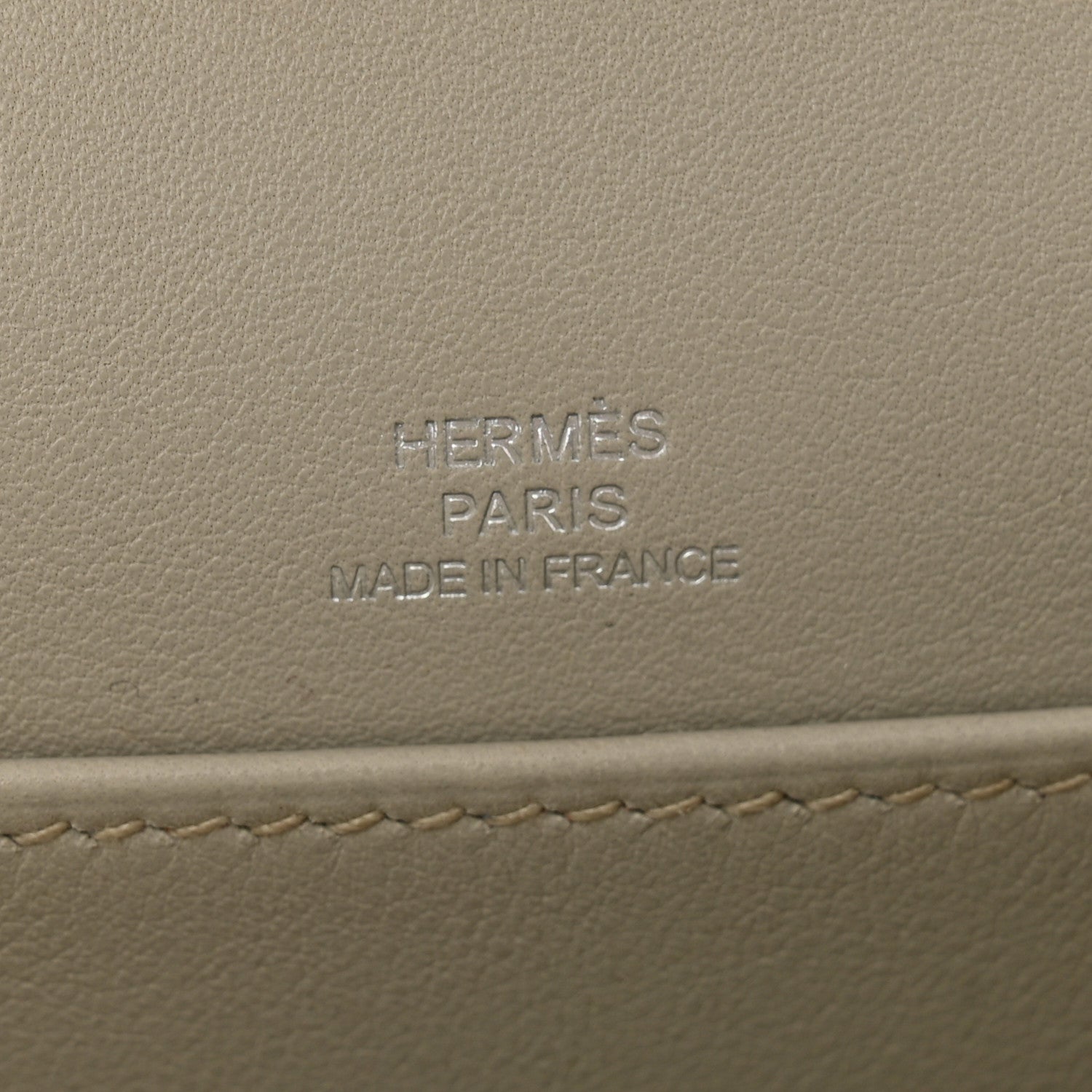 Hermes Evercalf Kelly Pochette Clutch Gris Perle 6 of 11