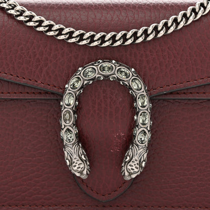 Gucci Dollar Calfskin Crystal Super Mini Dionysus Shoulder Bag Vintage Bordeaux Black Diamond 7 of 9