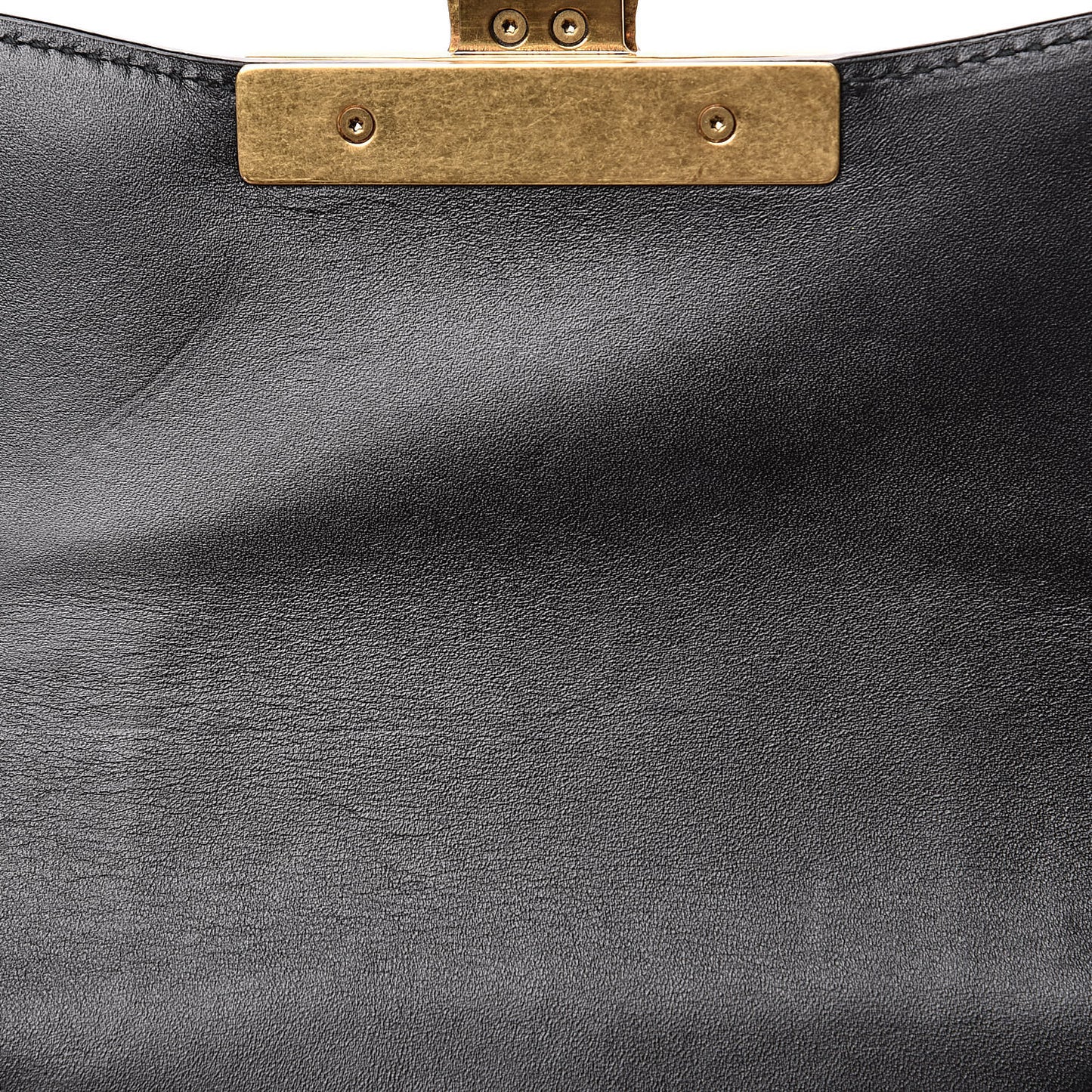 GG Supreme Monogram Small Osiride Shoulder Bag Black Gold
