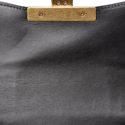 Gucci GG Supreme Monogram Small Osiride Shoulder Bag Black Gold 13 of 13