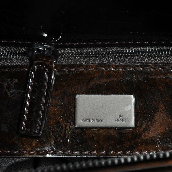 Fendi Patent To You Convertible Clutch Brown 6 of 8