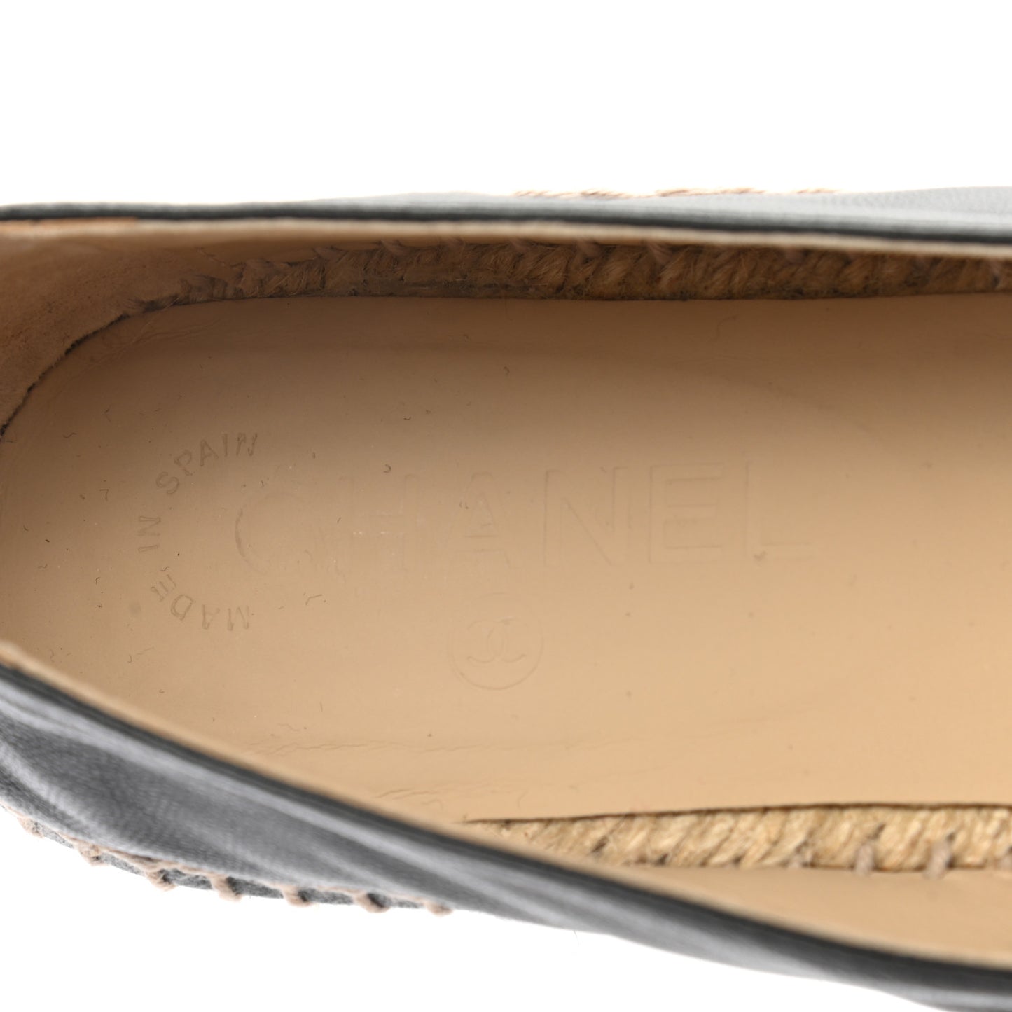 Lambskin CC Espadrilles 40 Black