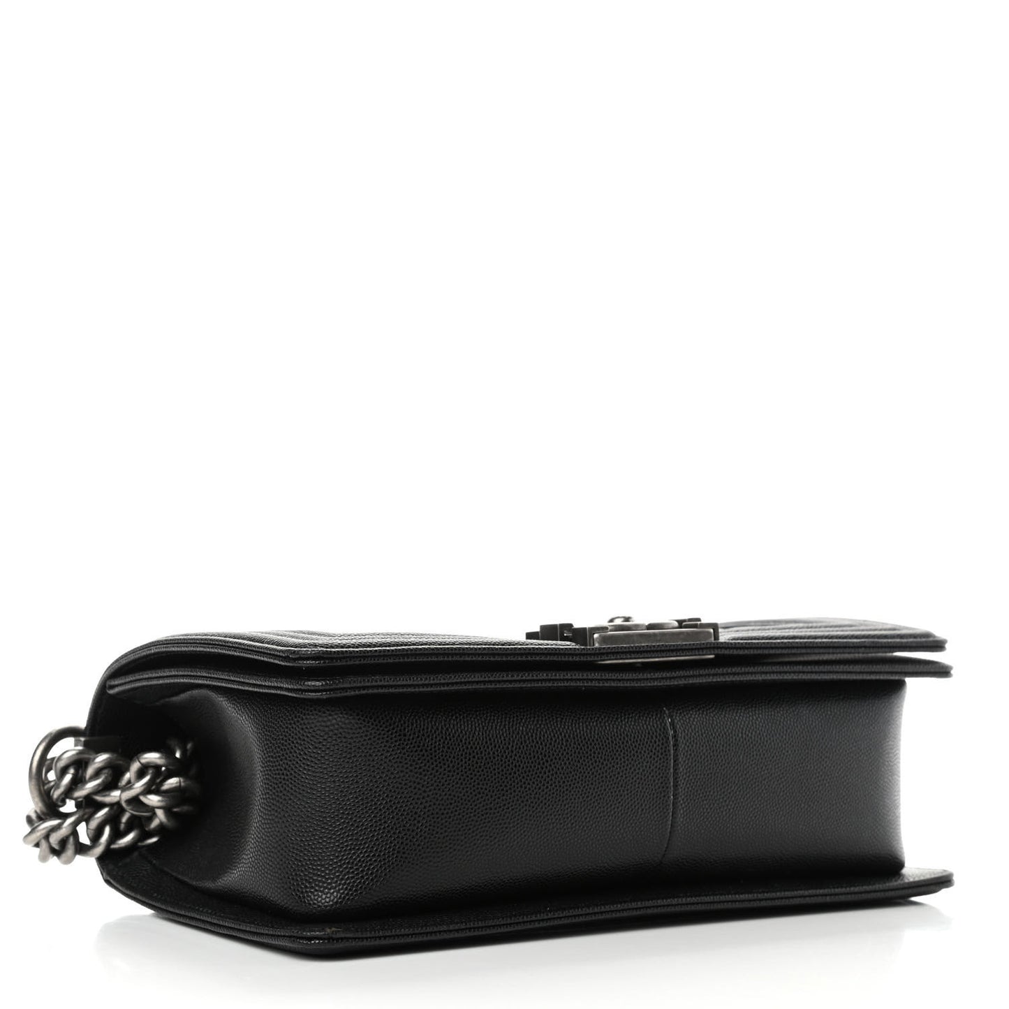 Caviar Quilted Medium Boy Flap Black