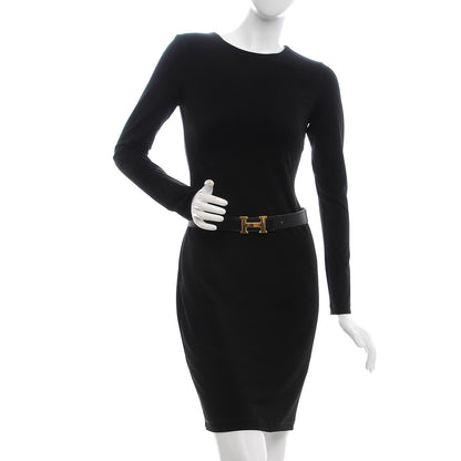 Hermes Box Togo 32mm H Belt 70 Black Gold 2 of 7