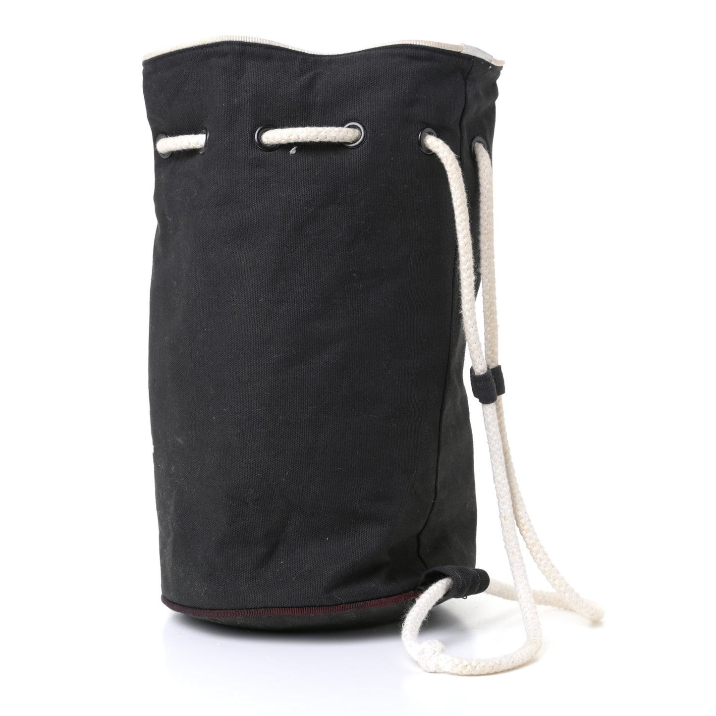 Drawstring Black White