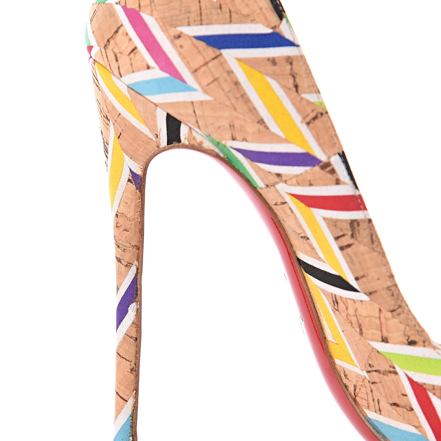 Cork Chevron Print So Kate 120 Pumps 35.5 Multicolor