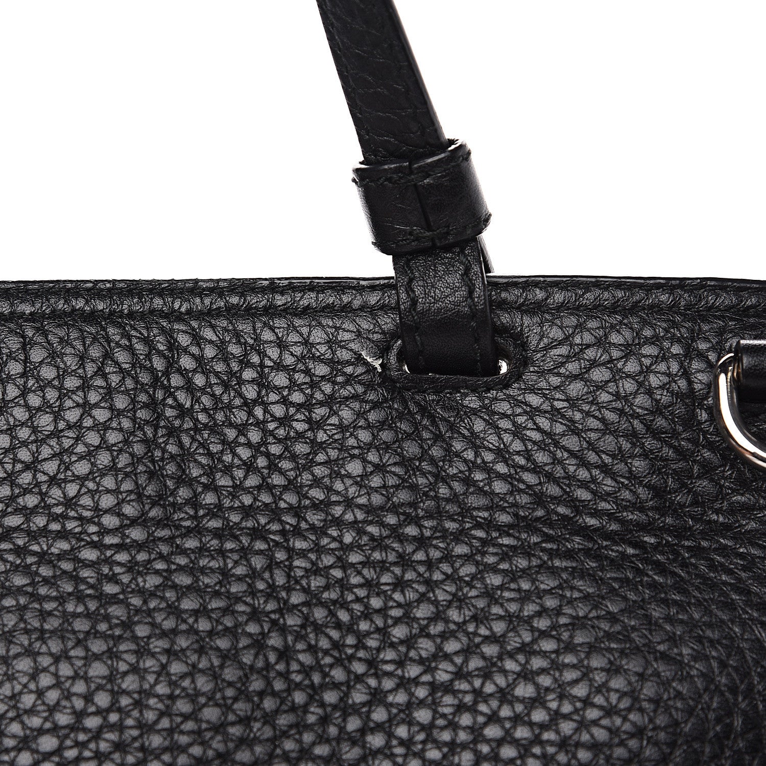 Gucci Cellarius Calfskin Medium Bamboo Daily Top Handle Bag Black 10 of 15