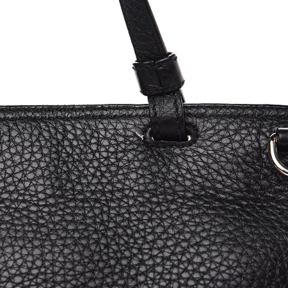 Gucci Cellarius Calfskin Medium Bamboo Daily Top Handle Bag Black 10 of 15