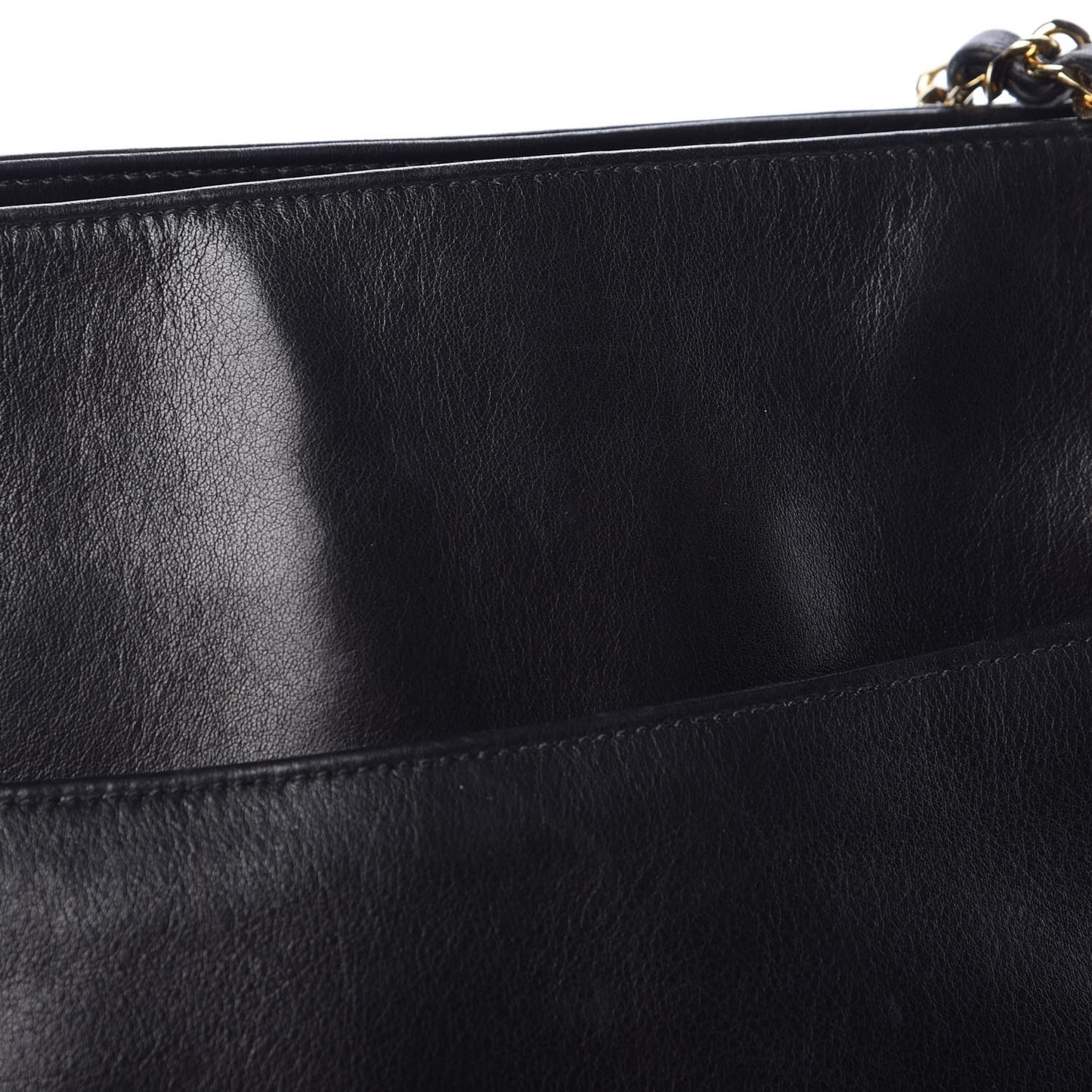 Lambskin Quilted Tote Black