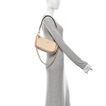 Louis Vuitton Empreinte Monogram Giant Multi Pochette Accessories Cream 2 of 10