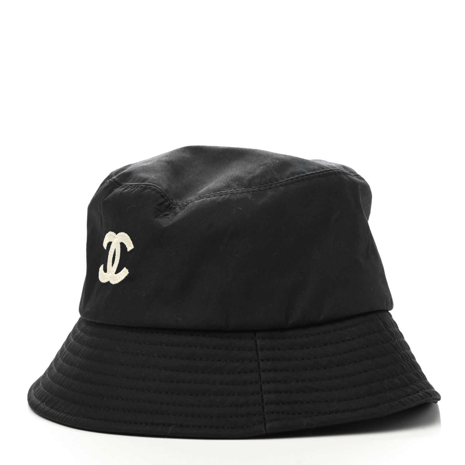 Chanel Cotton CC Bucket Hat S Black 4 of 8