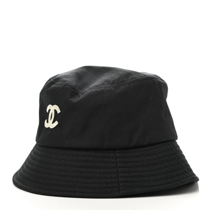 Chanel Cotton CC Bucket Hat S Black 4 of 8