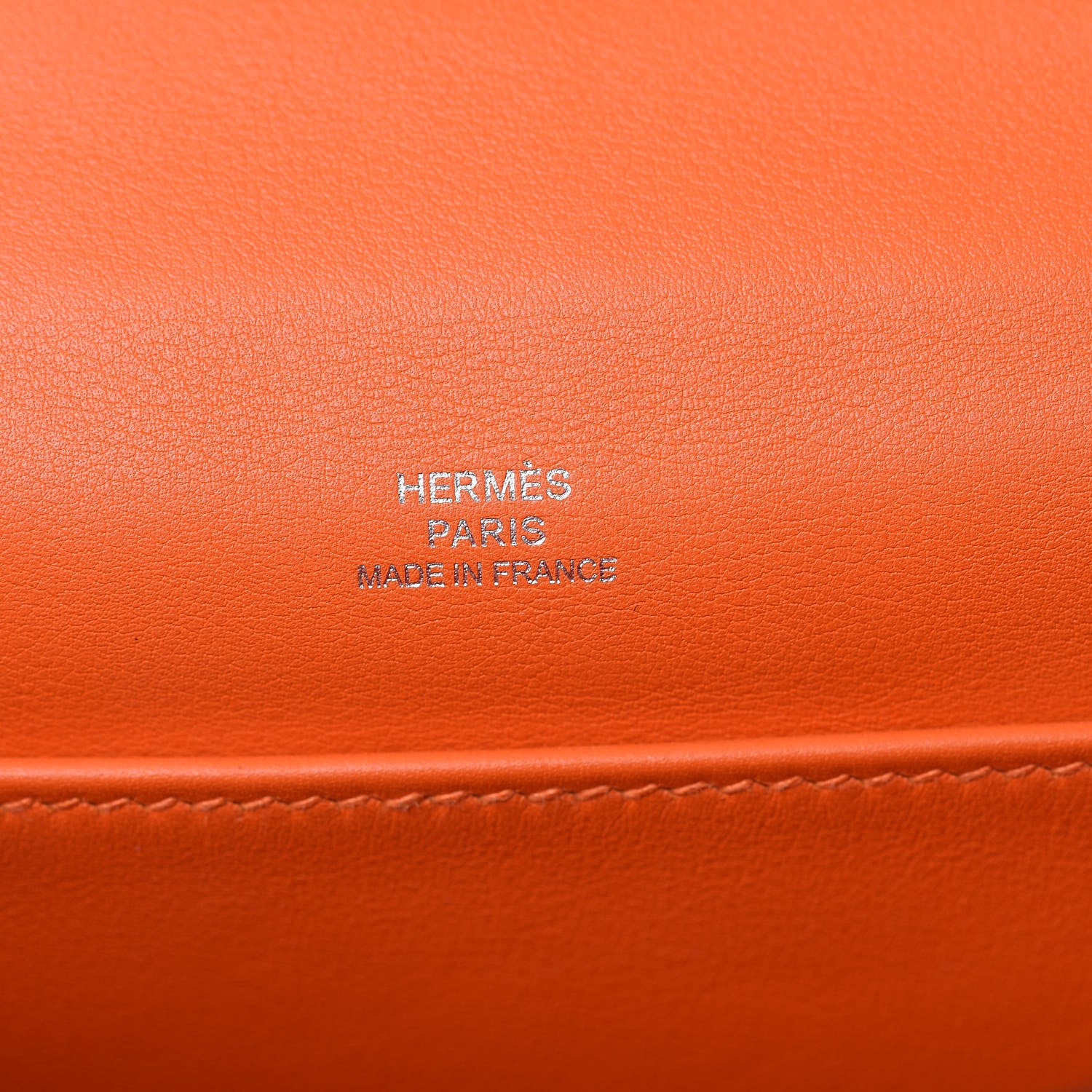 Hermes Swift Kelly Pochette Clutch Orange 7 of 23