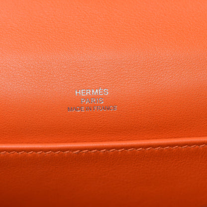 Hermes Swift Kelly Pochette Clutch Orange 7 of 23