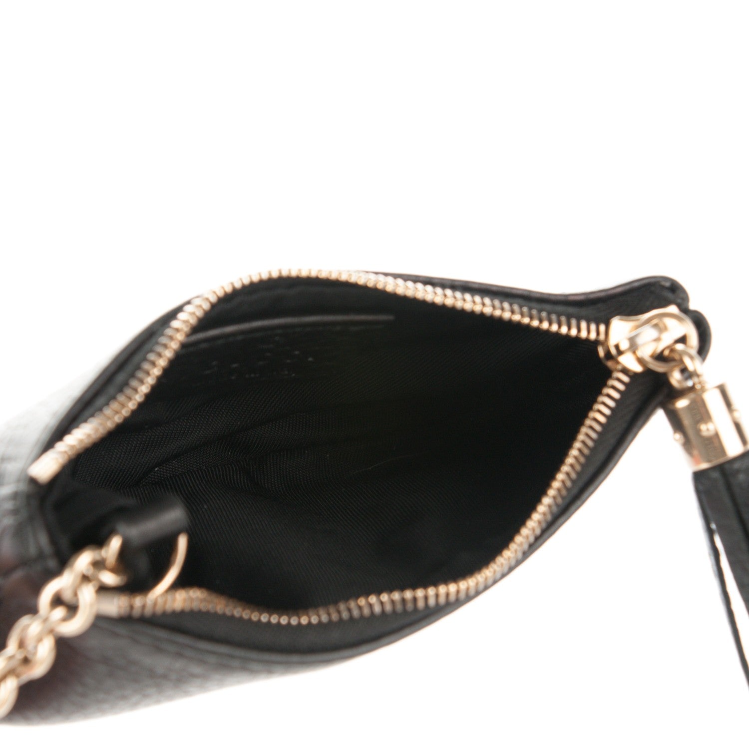 Gucci Pebbled Calfskin Soho Key Case Black 5 of 7