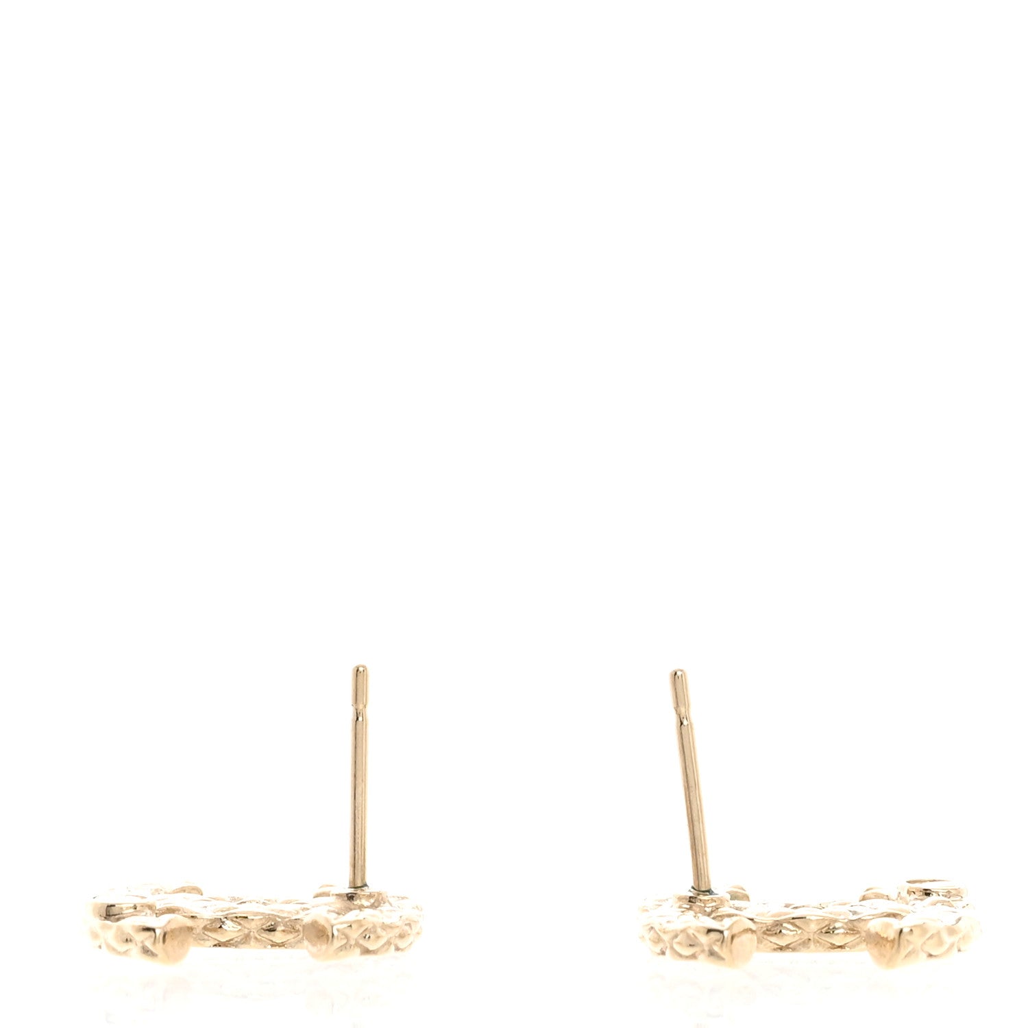 Chanel Crystal CC Earrings Gold 3 of 5
