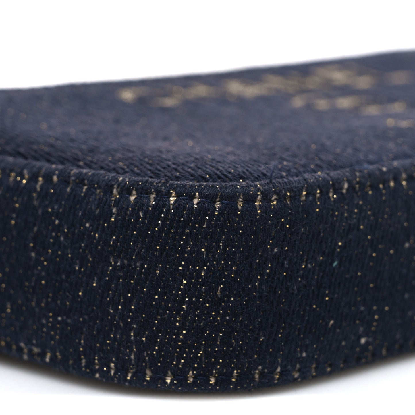 Canvas Small Deauville Clutch With Chain Navy