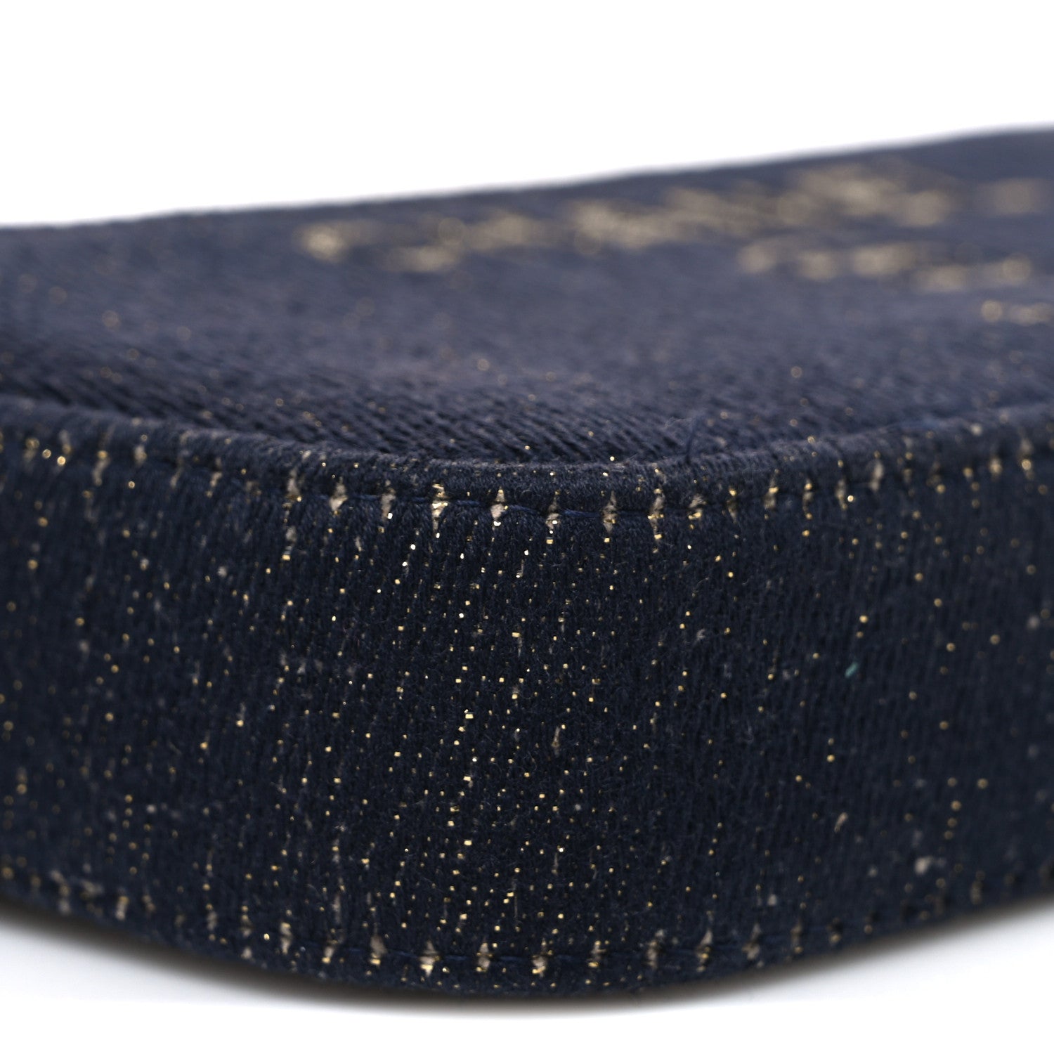 Chanel Canvas Small Deauville Clutch With Chain Navy 10 of 12