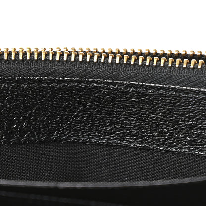 Balenciaga Chevre Gold Metallic Edge Hardware Money Wallet Black 7 of 8