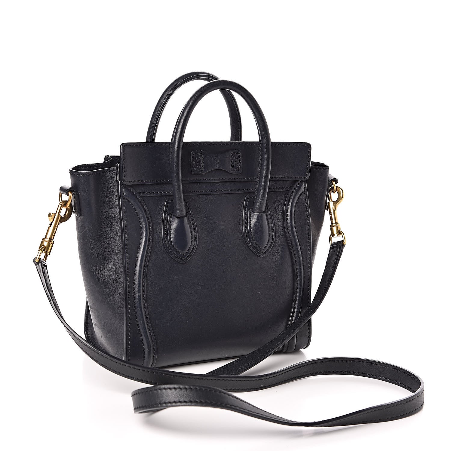Celine Smooth Calfskin Nano Luggage Ink 3 of 11