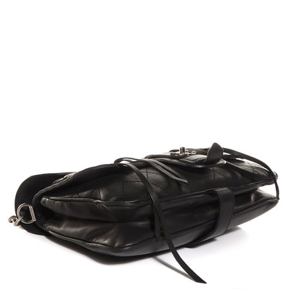 Chanel Calfskin Quilted Large Ride My Bag Messenger Black 5 of 8