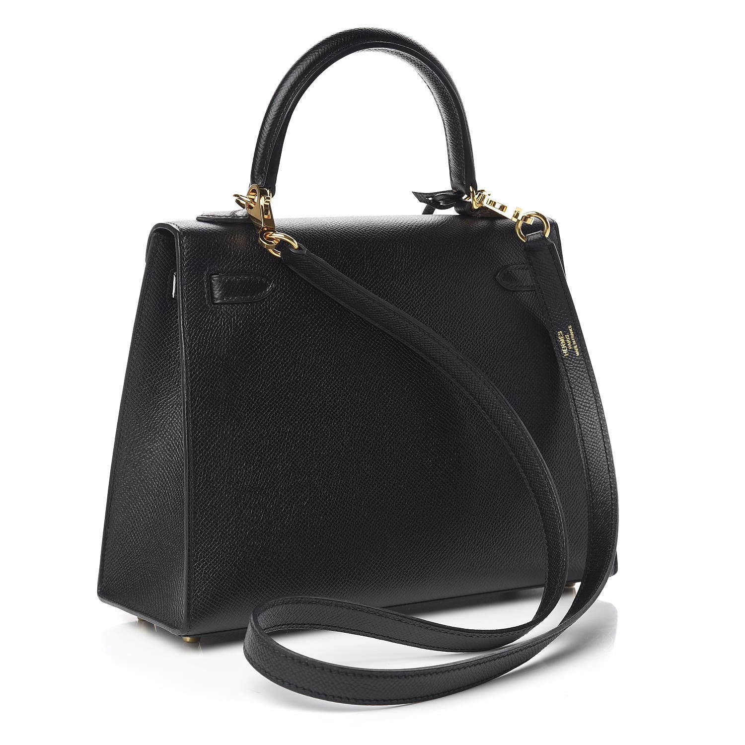 Hermes Epsom Kelly Sellier 25 Black 3 of 34