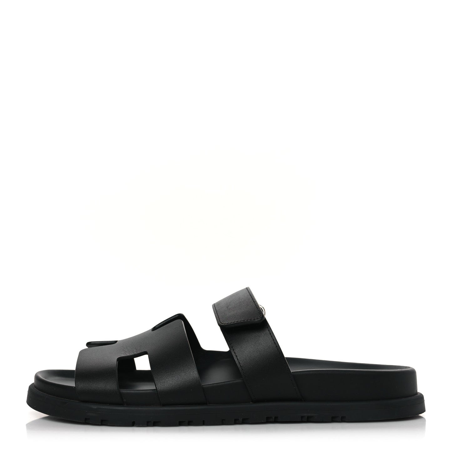 Calfskin Womens Chypre Sandals 39.5 Black