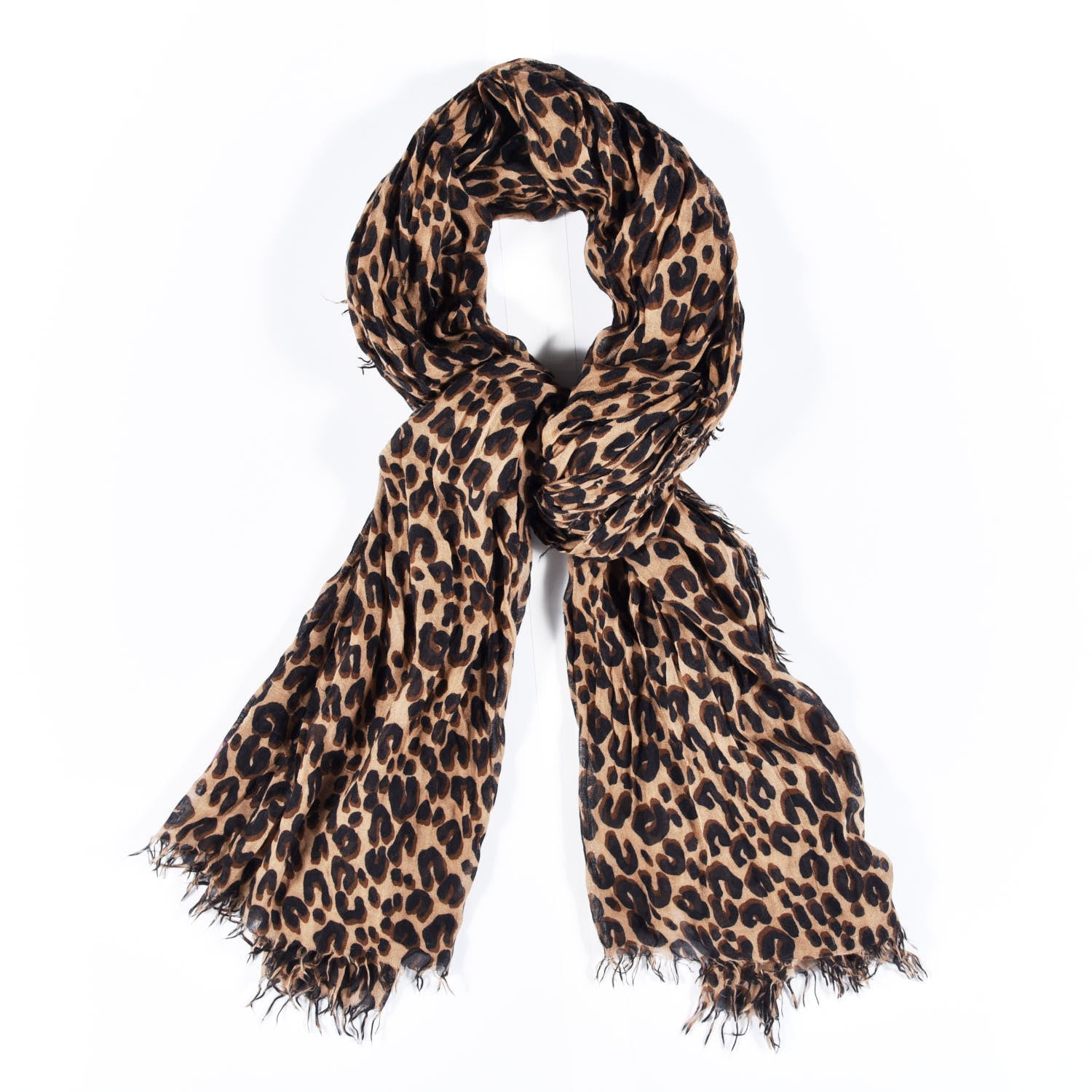 Louis Vuitton Cashmere Silk Leopard Etole Stole Marron 1 of 3
