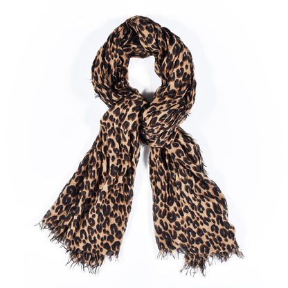 Louis Vuitton Cashmere Silk Leopard Etole Stole Marron 1 of 3