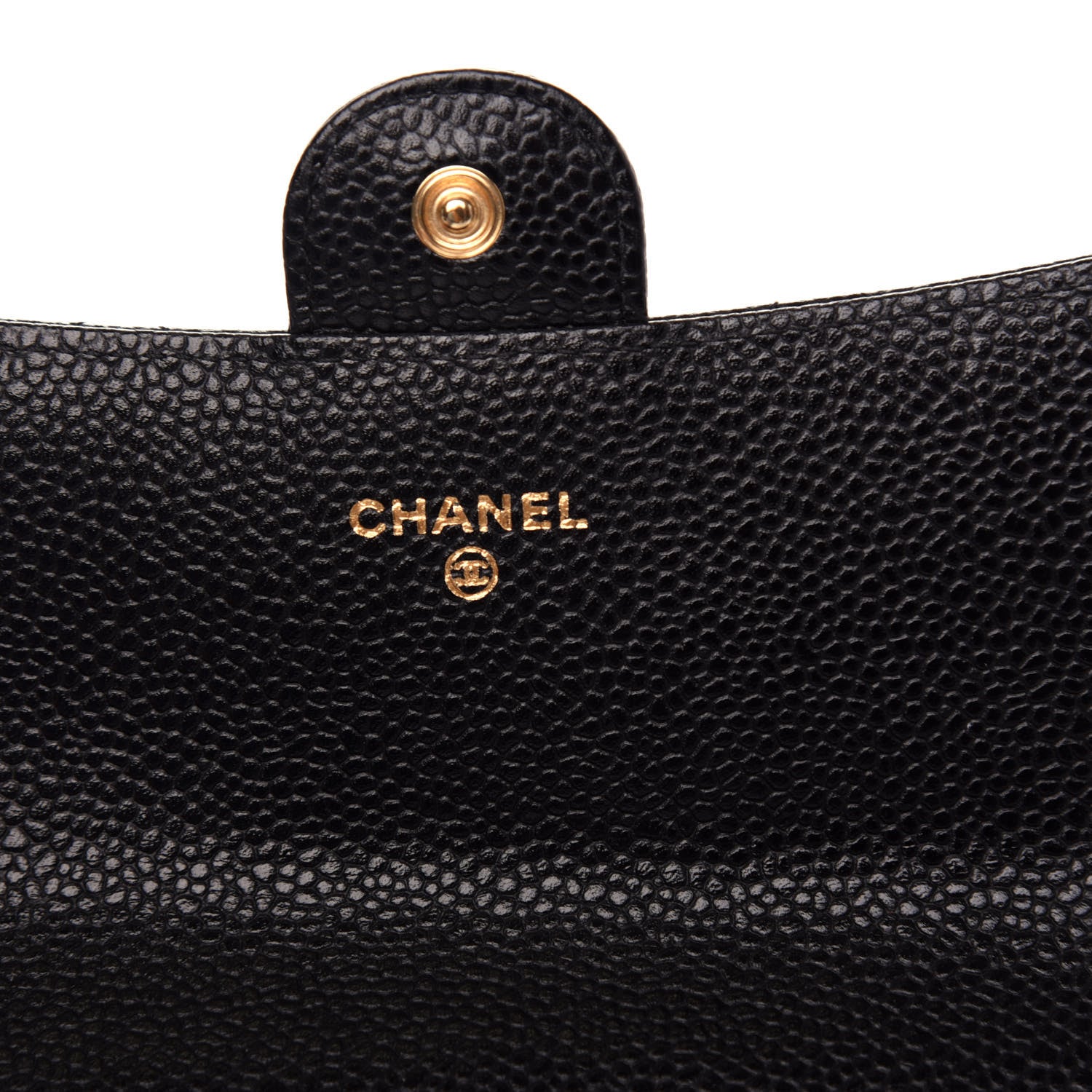 Chanel Caviar Quilted Large Gusset Flap Wallet Black 6 of 9