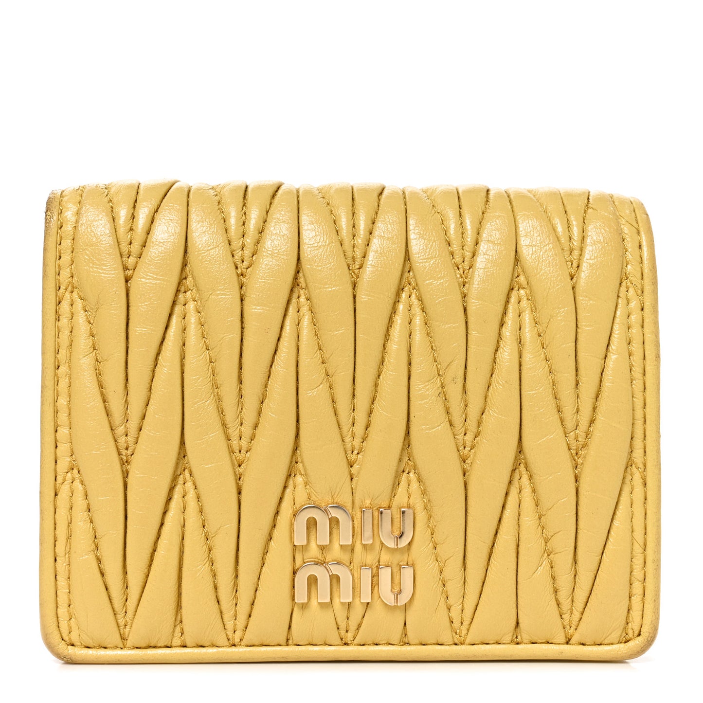 Nappa Matelasse Bi-Fold Compact Wallet Sole