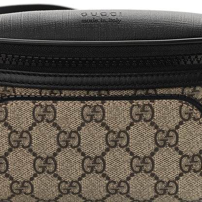 Gucci GG Supreme Monogram Belt Bag Black 8 of 11