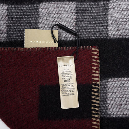 Burberry Wool Cashmere Half Mega Check Blanket Scarf House Check 3 of 4