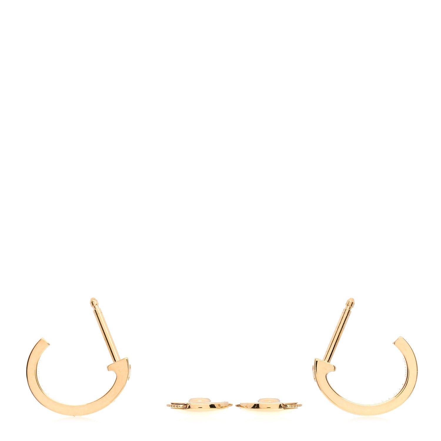 Cartier 18K Yellow Gold Small LOVE Hoop Earrings 3 of 5