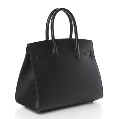 Hermes Madame Calfskin Birkin Sellier 30 Black 2 of 9