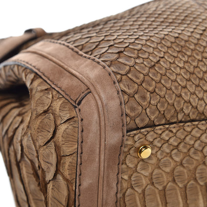 Gucci Python Large GG Running Tote Brown 10 of 10