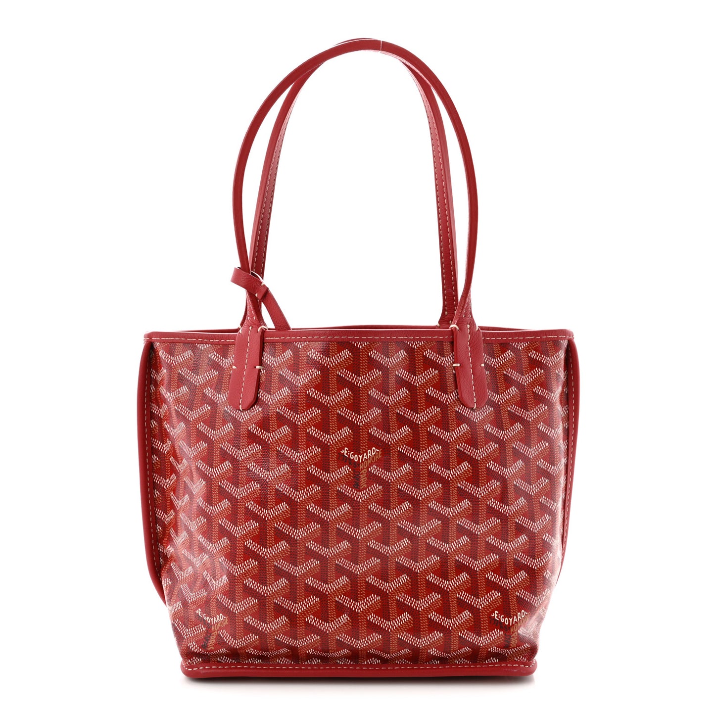 Goyardine Reversible Mini Anjou Red