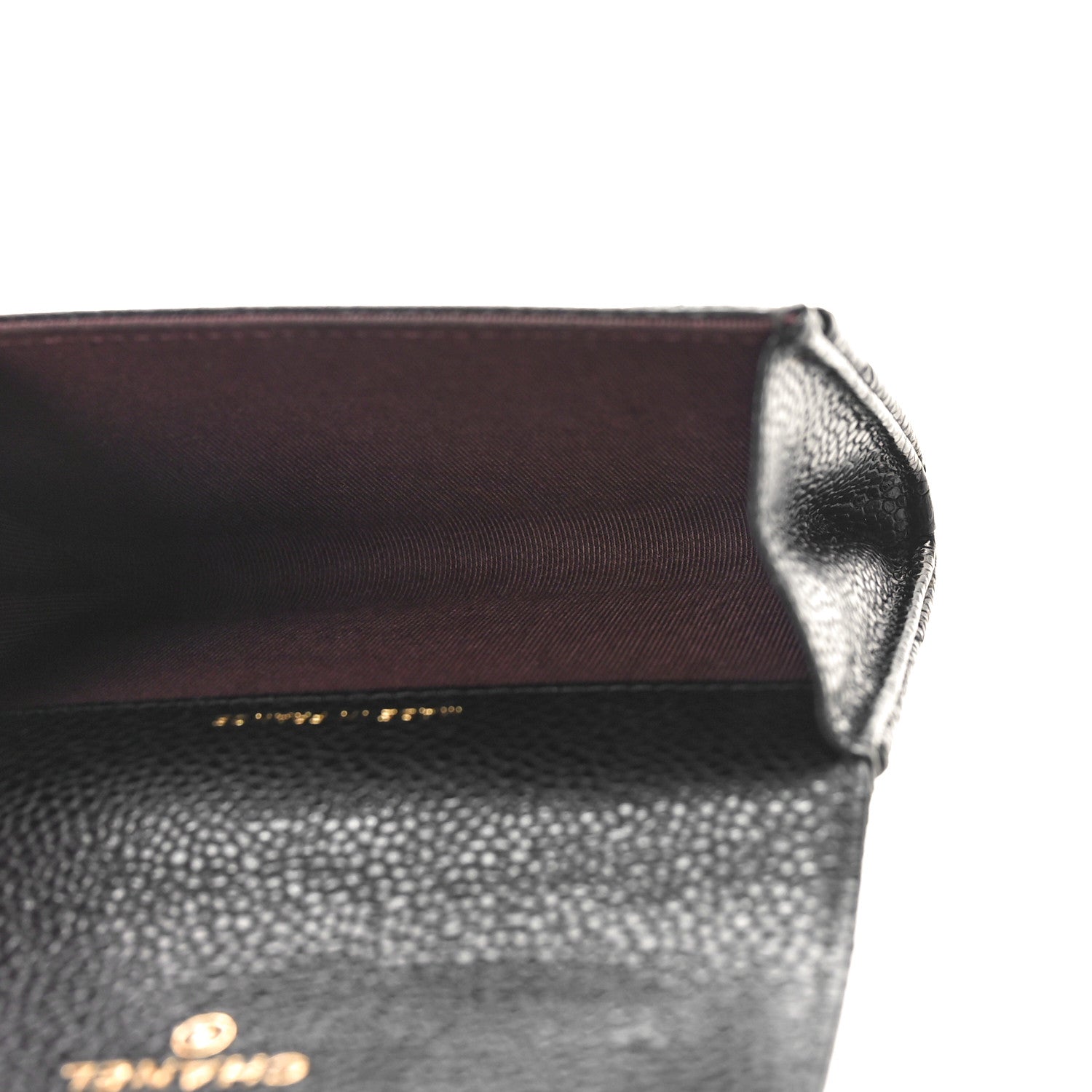 Chanel Caviar Quilted Flap Card Holder Black 6 of 10
