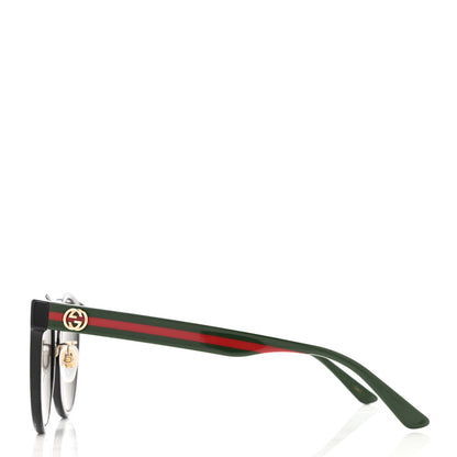 Gucci Acetate GG Web Round Eye Sunglasses GG0854SK Black 3 of 8