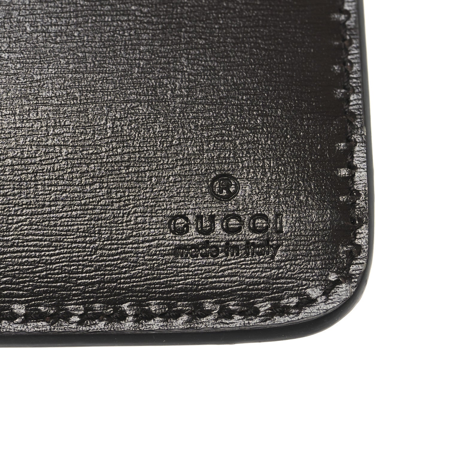 Gucci Monogram Calfskin Zip Around Wallet Beige Ebony 7 of 9