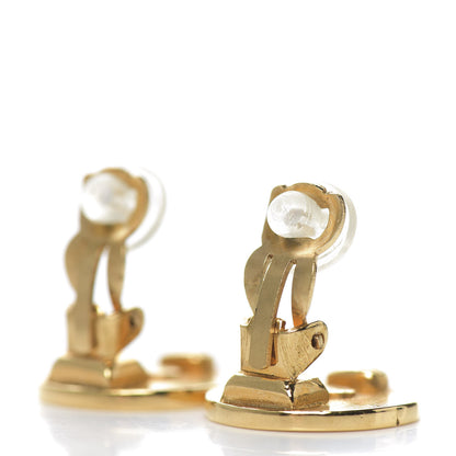 Chanel Clover Clip On Earrings Gold 3 of 4