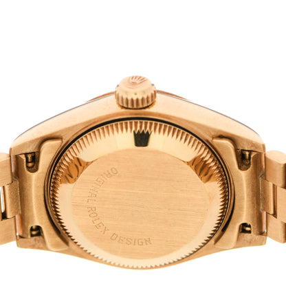 Rolex 18K Yellow Gold 26mm Oyster Perpetual Datejust President Watch Champagne 69178 4 of 4