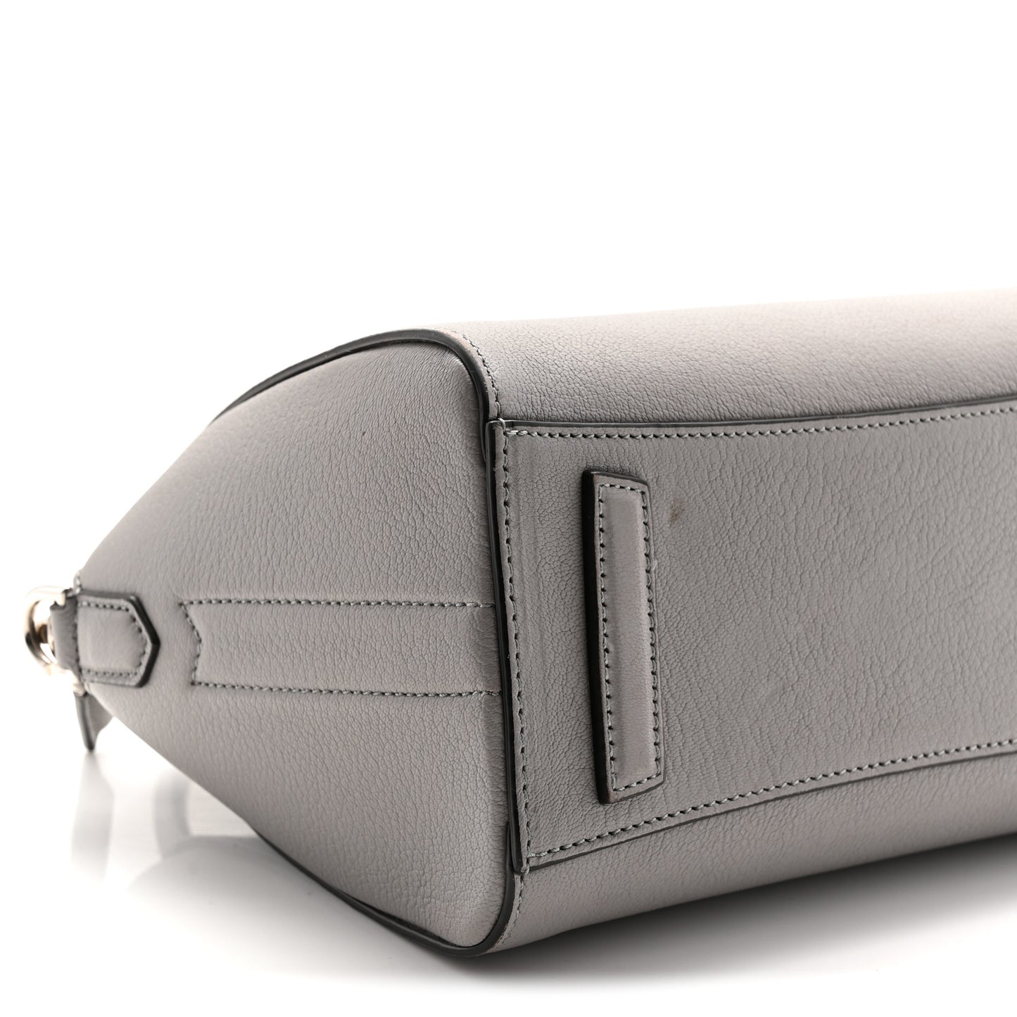 Sugar Goatskin Small Antigona Pearl Grey